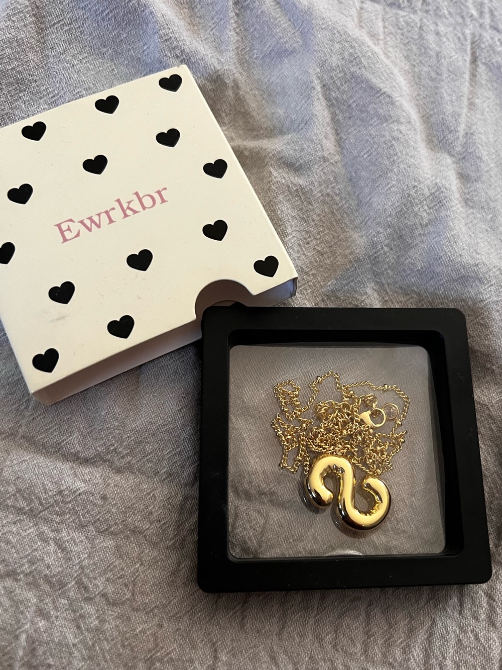 Gold Snake Pendant Necklace by - Women's Jewelry